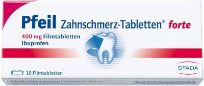 Pfeil Zahnschmerztabletten forte 10 Filmtabletten von STADA Consumer Health Deuts