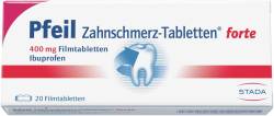 Pfeil Zahnschmerztabletten forte 20 Filmtabletten von STADA Consumer Health Deuts