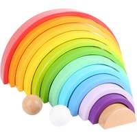 Smallfoot Holzbausteine Regenbogen XL (11412) Puzzle von Small Foot