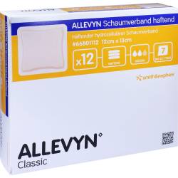 ALLEVYN Schaumverband 12x13 cm haftend 12 St Verband von Smith & Nephew GmbH - Woundmanagement