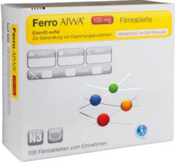 FERRO AIWA 100 mg Filmtabletten 100 St von T & D Pharma GmbH