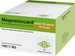 MAGNESIOCARD forte 10 mmol Orange Plv.z.H.e.L.z.E. 100 St von Verla-Pharm Arzneimittel GmbH & Co. KG