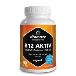 B12 AKTIV 1.000 myg vegan Tabletten 90 St Tabletten von Vitamaze GmbH