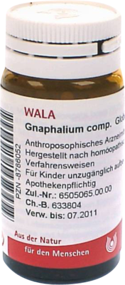 GNAPHALIUM COMP.Globuli 20 g von WALA Heilmittel GmbH