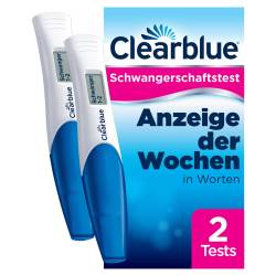 "Clearblue Schwangerschaftstest mit Wochenbestimmung 2 Stück" von "WICK Pharma - Zweigniederlassung der Procter & Gamble GmbH"