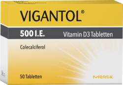 VIGANTOL 500 I.E. Vitamin D3 Tabletten 50 St von WICK Pharma - Zweigniederlassung der Procter & Gamble GmbH