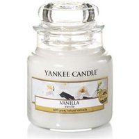 Yankee Candle Duftkerze Vanille cremeweiß klein von Yankee Candle