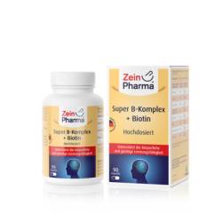 SUPER B-KOMPLEX+Biotin Kapseln ZeinPharma 90 St von ZeinPharma Germany GmbH