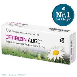CETIRIZIN ADGC Filmtabletten 20 St von Zentiva Pharma GmbH
