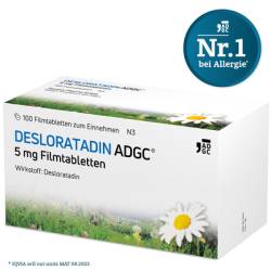 DESLORATADIN ADGC 5 mg Filmtabletten 100 St von Zentiva Pharma GmbH