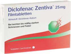 DICLOFENAC Zentiva 25 mg Filmtabletten 10 St von Zentiva Pharma GmbH