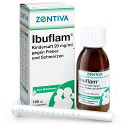 Ibuflam Kindersaft 20 mg/ml  gegen Fieber und Schmerzen von Zentiva Pharma GmbH