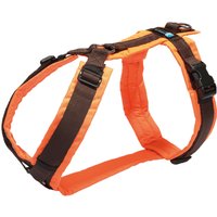 Brustgeschirr Protect - Hundebrustgeschirr - leuchtorange/braun Gr. L von annyx