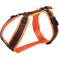 Brustgeschirr Protect - Hundebrustgeschirr - leuchtorange/braun Gr. XS von annyx