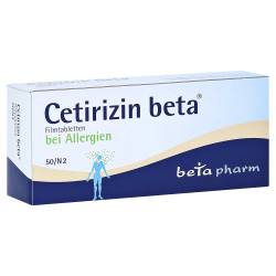 "CETIRIZIN beta Filmtabletten 50 Stück" von "betapharm Arzneimittel GmbH"
