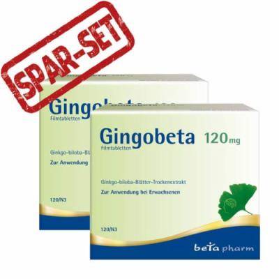 GINGOBETA 120MG DOPPELPACK 2X120 St von betapharm Arzneimittel GmbH