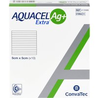 Aquacel Ag+ Extra 5x5 cm Kompressen