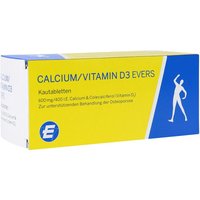 Calcium/vitamin D3 Evers 600 Mg/400 I.e Kautablette (n)