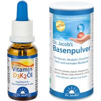 Dr. Jacob's Vitamin D3 K2 Ãl + Dr. Jacob's Basenpulver Original von Dr. Jacob's