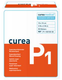 CUREA P1 superabsorb.Wundauflage 10x10 cm 50 St von curea medical GmbH