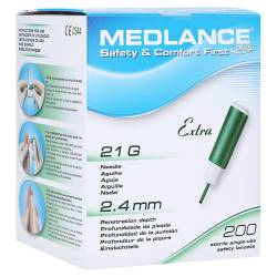 MEDLANCE plus Extra Sicherheitslanzetten 21 G 200 St Lanzetten von eu-medical GmbH