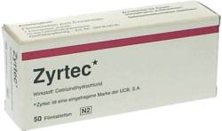 ZYRTEC 10 mg Filmtabletten 50 St von kohlpharma GmbH