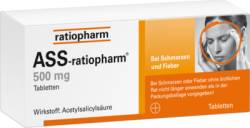 ASS-ratiopharm 500 mg Tabletten 100 St von ratiopharm GmbH