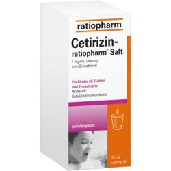 CETIRIZIN-ratiopharm Saft 75 ml von ratiopharm GmbH