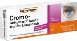 CROMO-RATIOPHARM Augentropfen Einzeldosis 20X0.5 ml von ratiopharm GmbH