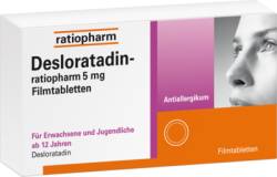 DESLORATADIN-ratiopharm 5 mg Filmtabletten 100 St von ratiopharm GmbH