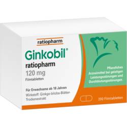GINKOBIL-ratiopharm 120 mg Filmtabletten 200 St von ratiopharm GmbH