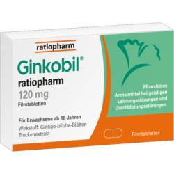 GINKOBIL-ratiopharm 120 mg Filmtabletten 60 St von ratiopharm GmbH