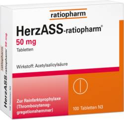 HERZASS-ratiopharm 50 mg Tabletten 100 St von ratiopharm GmbH