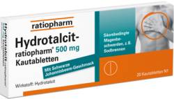 HYDROTALCIT-ratiopharm 500 mg Kautabletten 20 St von ratiopharm GmbH