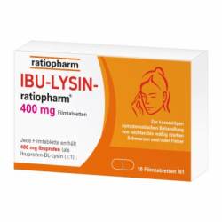 IBU-LYSIN-ratiopharm 400 mg Filmtabletten 10 St von ratiopharm GmbH