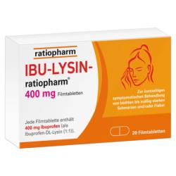 IBU-LYSIN-ratiopharm 400 mg Filmtabletten 20 St von ratiopharm GmbH