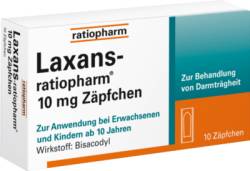 LAXANS-ratiopharm 10 mg Z�pfchen 10 St von ratiopharm GmbH