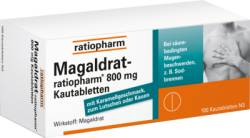 MAGALDRAT-ratiopharm 800 mg Tabletten 100 St von ratiopharm GmbH