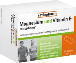 MAGNESIUM UND VITAMIN E-ratiopharm Kapseln 47,7 g von ratiopharm GmbH