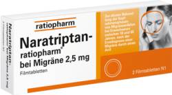 NARATRIPTAN-ratiopharm bei Migr�ne Filmtabletten 2 St von ratiopharm GmbH