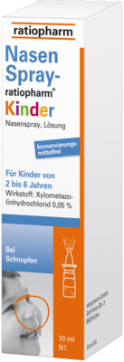 NASENSPRAY-ratiopharm Kinder kons.frei 10 ml von ratiopharm GmbH