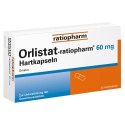 "Orlistat-ratiopharm® 60 mg Hartkapseln Kapseln 84 Stück" von "ratiopharm GmbH"