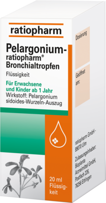 PELARGONIUM-RATIOPHARM Bronchialtropfen 20 ml von ratiopharm GmbH