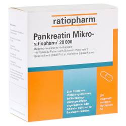 "Pankreatin Mikro-ratiopharm 20000 Kapseln 200 Stück" von "ratiopharm GmbH"