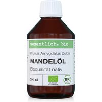 Mandelöl BIO kaltgepresst von wesentlich. von wesentlich.